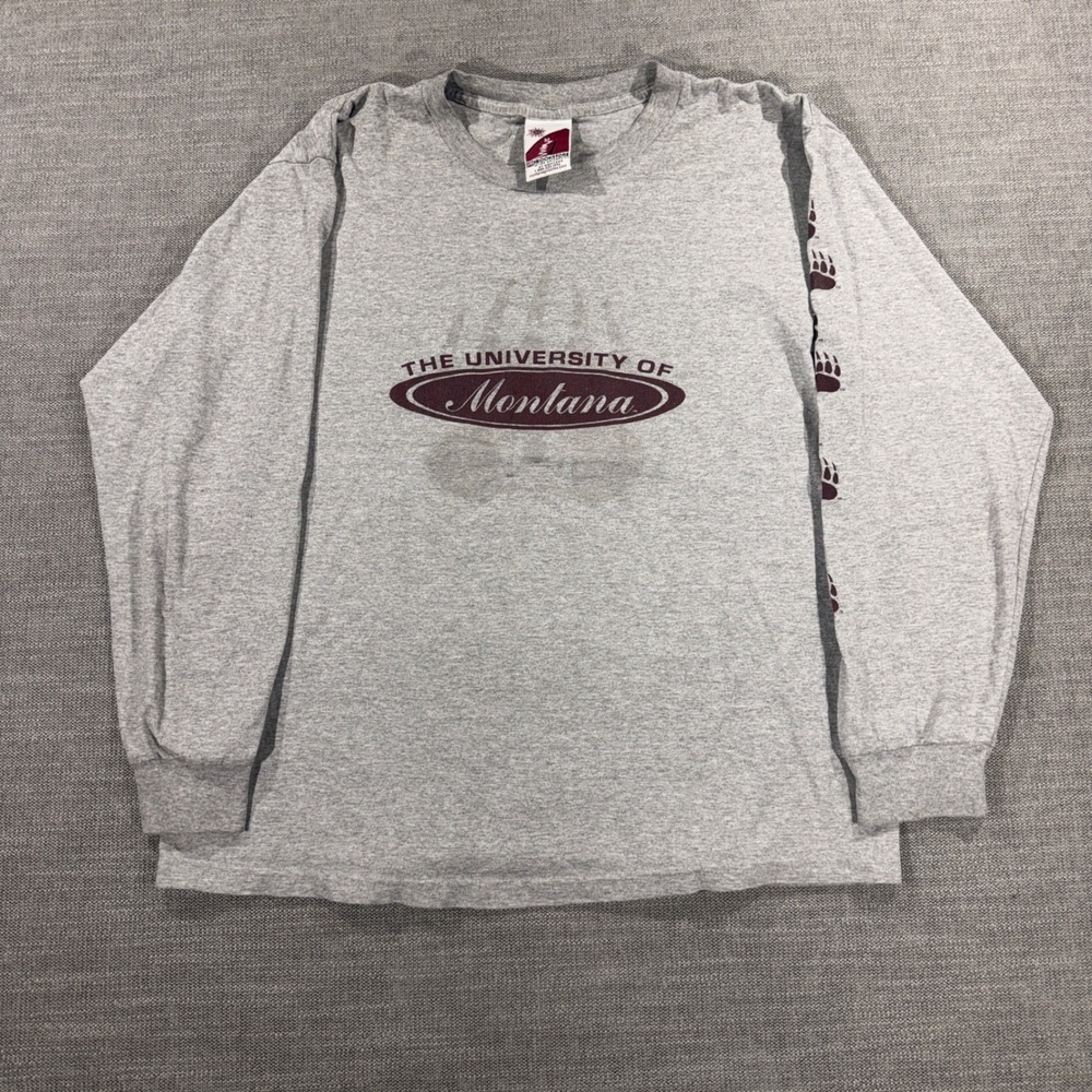 The‎ Bookstore University of Montana T-Shirt Mens Large Gray Excellent Griz USA
